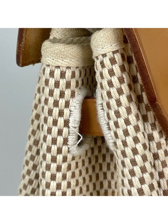 Hermes Herbag a Dos PM 2-Way Backpack Toile Ash Natural Brown main image 12